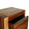 Chest of Drawers - Solid Acacia Wood 45x32x115 cm | HipoMarket