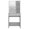 Dressing Table with LED - Grey Sonoma 60x40x140 cm