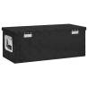 Black Aluminium Storage Box 70x31x27 cm - Durable & Practical