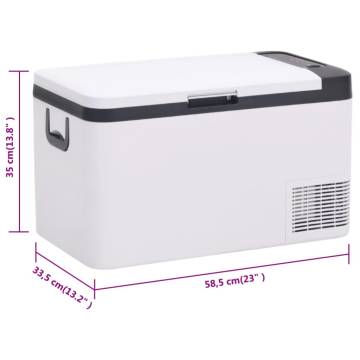 Cool Box with Handle - 25L Portable Fridge | Hipomarket UK