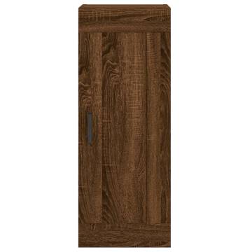 Wall Mounted Cabinet Brown Oak - Stylish & Space-Saving