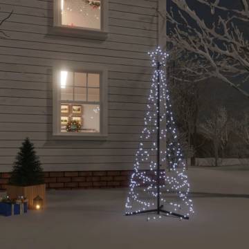 Christmas Cone Tree with 200 Cold White LEDs - 70x180 cm