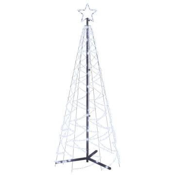 Christmas Cone Tree with 200 Cold White LEDs - 70x180 cm