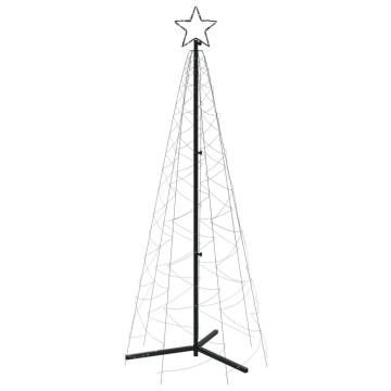 Christmas Cone Tree with 200 Cold White LEDs - 70x180 cm