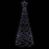 Christmas Cone Tree with 200 Cold White LEDs - 70x180 cm