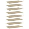 Bookshelf Boards 8 pcs Sonoma Oak 40x20x1.5 cm Engineered Wood Colour sonoma oak Size 40 x 20 x 1.5 cm Quantity in Package 8 