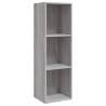 Book Cabinet & TV Cabinet - Grey Sonoma Engineered Wood