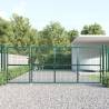 Mesh Garden Gate Green 350x175 cm Galvanised Steel Colour green Size 350 x 175 cm 