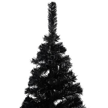 Pre-lit Black Christmas Tree with Ball Set - 180 cm