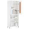 Stylish Highboard White 69.5x34x180 cm | Hipomarket