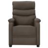 Wing Back Massage Reclining Chair - Grey Faux Leather Comfort