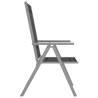 3 Piece Bistro Set Aluminium & Textilene Silver | Hipomarket