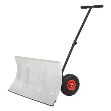 Manual Snowplough with Wheels - Easy Snow Removal Tool