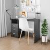 Desk with Drawers Black 110x50x76 cm Engineered Wood Colour black 