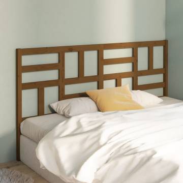 Honey Brown Bed Headboard - Solid Pine Wood | Hipomarket UK