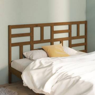 Honey Brown Bed Headboard - Solid Pine Wood | Hipomarket UK