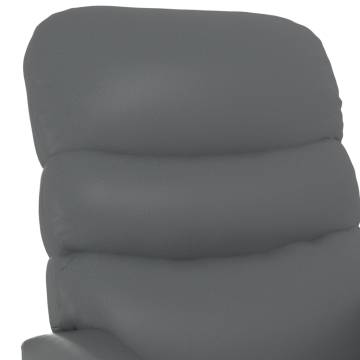 Stand Up Grey Faux Leather Massage Chair | Hipo Market