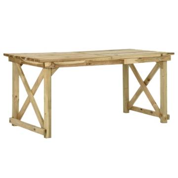 Garden Table 160x79x75 cm | Durable Wooden Outdoor Dining