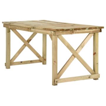 Garden Table 160x79x75 cm | Durable Wooden Outdoor Dining