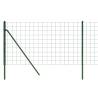 Green Wire Mesh Fence 1.1x25 m - Galvanised Steel - Hipomarket