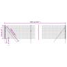 Green Wire Mesh Fence 1.1x25 m - Galvanised Steel - Hipomarket