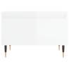 Stylish High Gloss White Coffee Tables - Set of 2