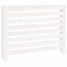 Radiator Cover White 108.5x19x84 cm - Solid Pine Wood