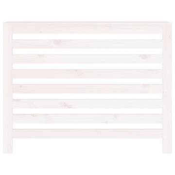 Radiator Cover White 108.5x19x84 cm - Solid Pine Wood