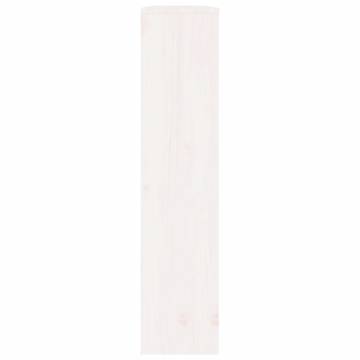 Radiator Cover White 108.5x19x84 cm - Solid Pine Wood