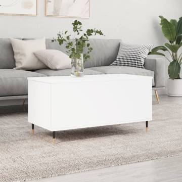 Stylish White Coffee Table - 90x44.5x45 cm | HipoMarket