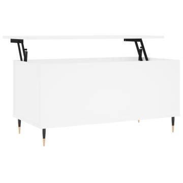 Stylish White Coffee Table - 90x44.5x45 cm | HipoMarket