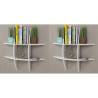 VidaXL Wall Shelves - Stylish White Display Shelves (2 pcs)