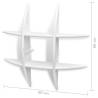 VidaXL Wall Shelves - Stylish White Display Shelves (2 pcs)