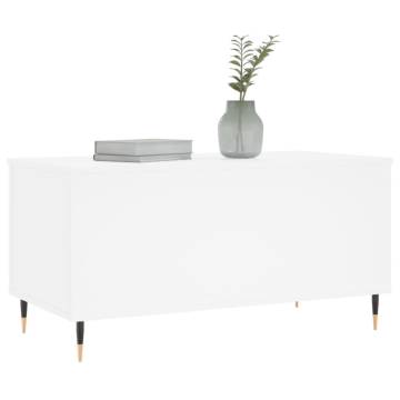 Stylish White Coffee Table - 90x44.5x45 cm | HipoMarket