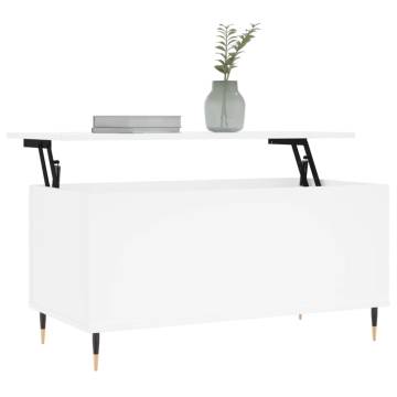 Stylish White Coffee Table - 90x44.5x45 cm | HipoMarket