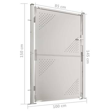 Garden Gate 100x150 cm Stainless Steel - Stylish & Durable