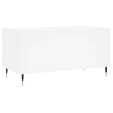 Stylish White Coffee Table - 90x44.5x45 cm | HipoMarket