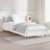 White Bed Frame 75x190 cm - Durable Engineered Wood