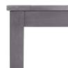 Garden Table Grey Wash 140x80 cm - Solid Acacia Wood