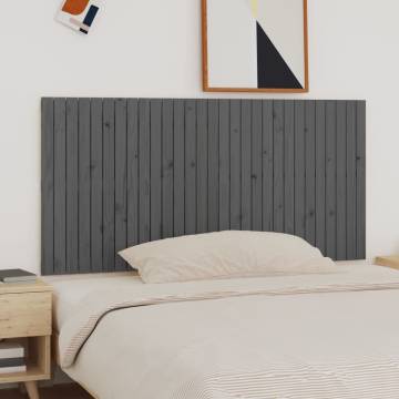 Elegant Grey Wall Headboard - Solid Pine Wood 185x90 cm