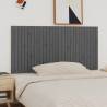 Wall Headboard Grey 185x3x90 cm Solid Wood Pine Colour grey Size 185 x 90 cm Quantity in Package 1 