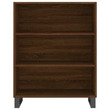 Stylish Highboard Brown Oak - Modern Engineered Wood Design