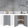 Hanging Corner Cabinet Grey Sonoma 57x57x60 cm Engineered Wood Colour grey sonoma Quantity in Package 1 Model 1x hanging corner cabinet 57 cm Number of 