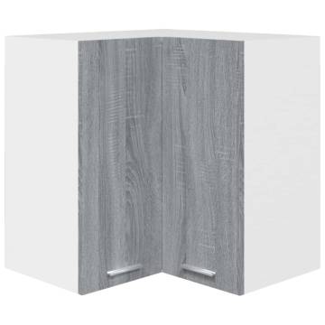 Hanging Corner Cabinet Grey Sonoma - Efficient Storage Solution