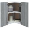 Hanging Corner Cabinet Grey Sonoma - Efficient Storage Solution