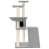 Cat Tree with Sisal Scratching Posts - Light Grey 94 cm