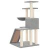 Cat Tree with Sisal Scratching Posts - Light Grey 94 cm