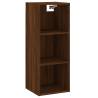 Elegant Brown Oak Highboard - 34.5x34x180 cm | HipoMarket