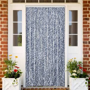 Insect Curtain Blue & White 118x220 cm | Hipomarket UK