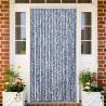 Insect Curtain Blue and White 118x220 cm Chenille Colour blue and white Size 118 x 220 cm 